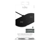 PURO Ładowarka indukcyjna podwójna 20W (czarna) - 1457288 - zdjęcie 4